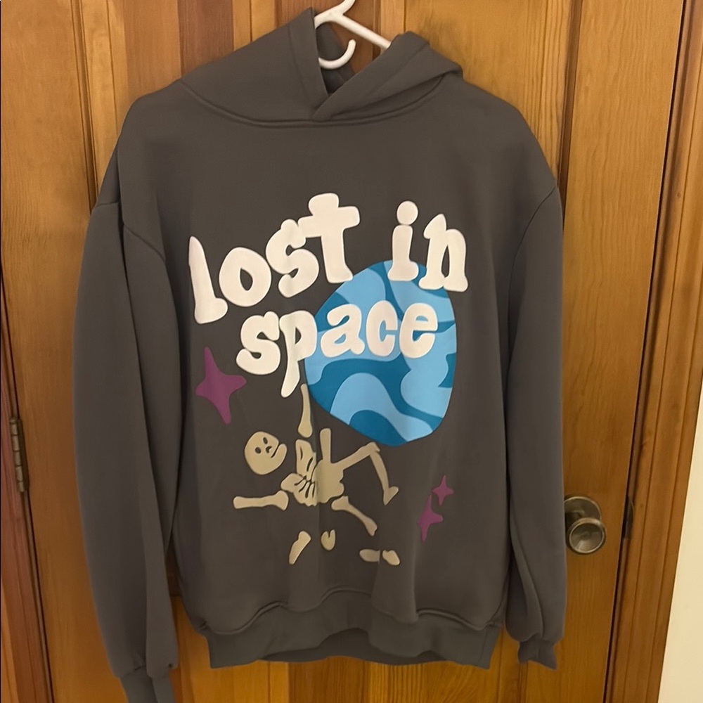 Gray Graphic Hoodie - Lost in Space